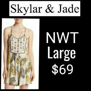 NWT Skylar & Jade Bling Romper Size Large